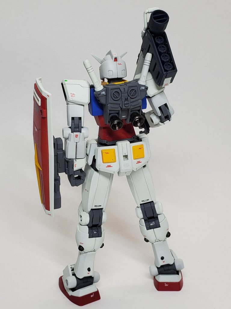 ランドセルのバーニヤは金属パーツでディティールアップ。ふくらはぎにバーニヤを追加しました。