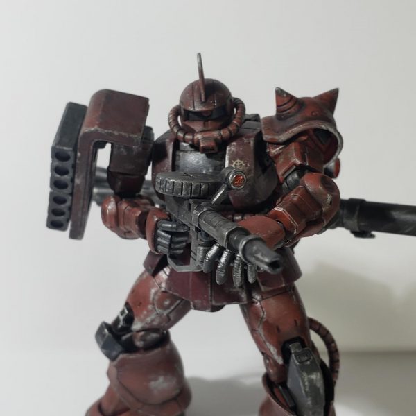 originシャアザク　ウェザリングとチッピング