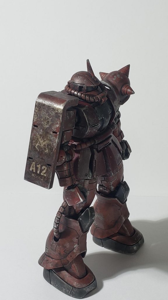 originシャアザク　ウェザリングとチッピング–3枚目/制作者：Ki444