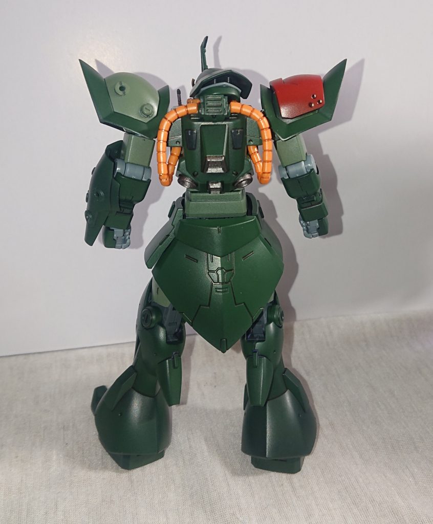 バックショットパイプは可動を妨げていたので、バックパックのみに。