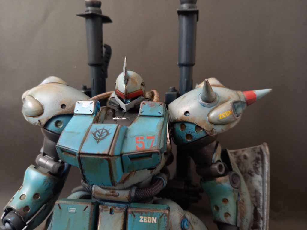 ファレホ筆塗り後ウェザリングカラーでウォッシングからのお気軽汚し