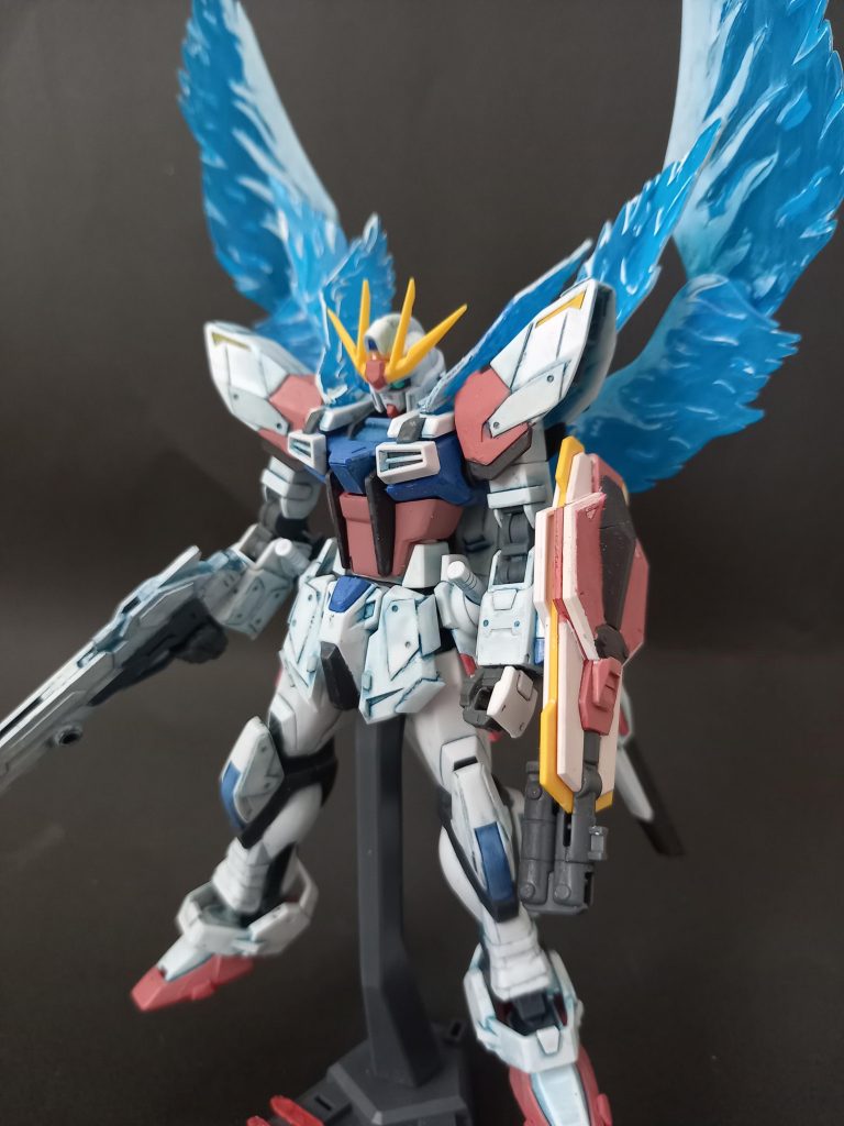 ウェザリングカラーのブルーを使いました。