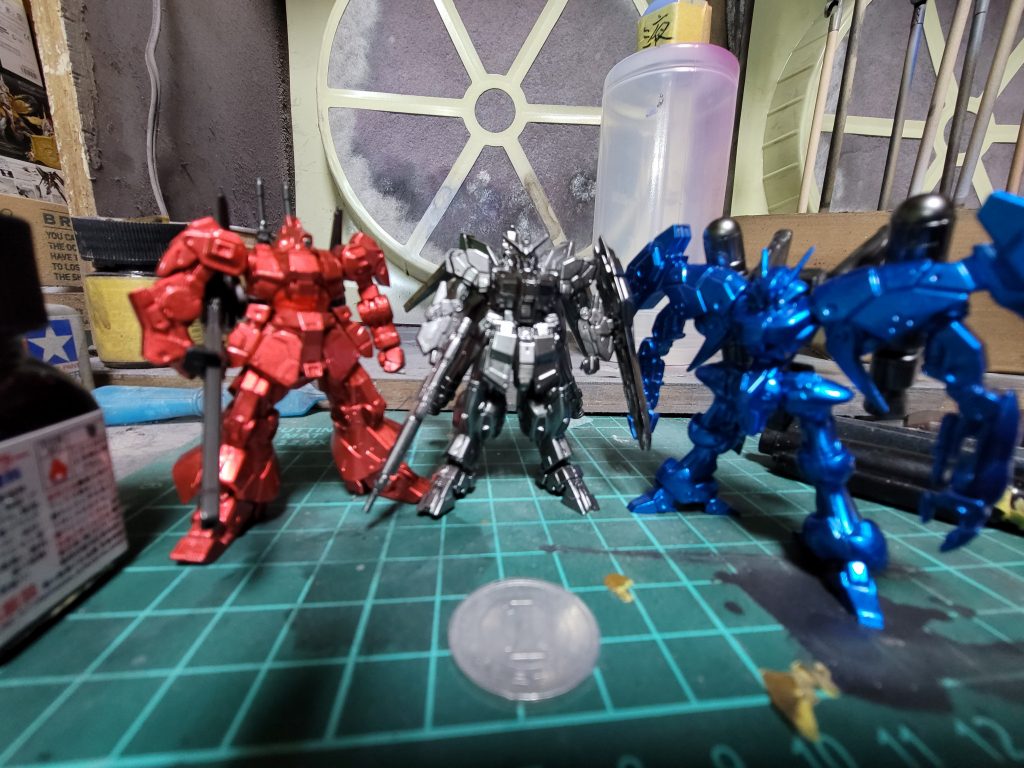 その他はメタリック塗装で仕上げました。EX-Sだけ手に入れれず……