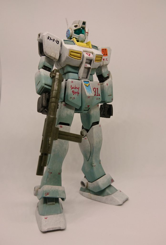 フロントアーマーの「Lucky Boy」も手書きで頑張りました。