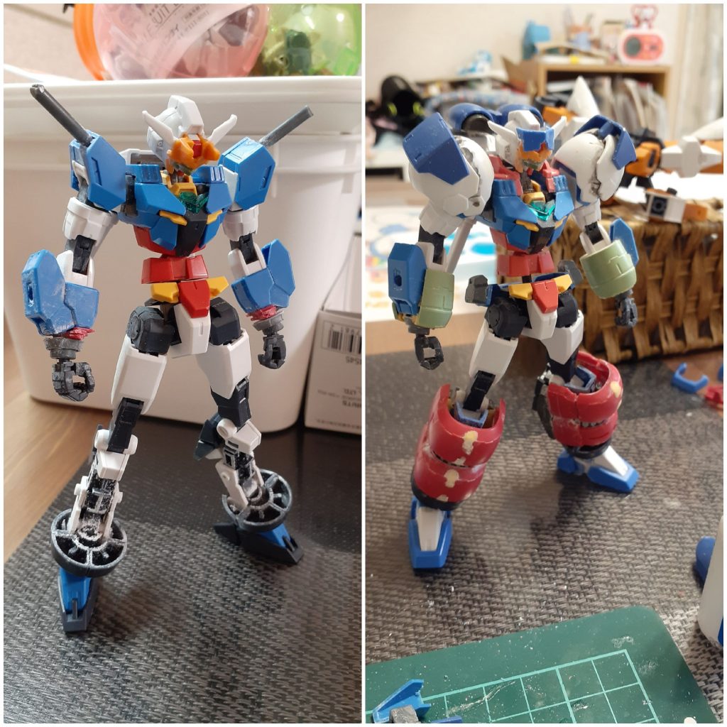 シルエットの調整をし