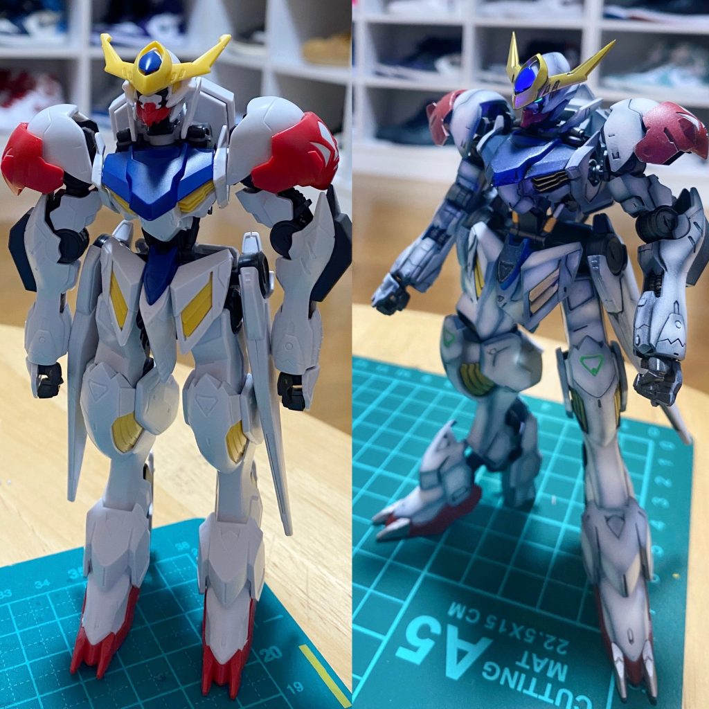 ビフォーアフターです!見比べると大分変わったと思います!笑でもまだまだ技術が足りないのでもっと上手くなれるように頑張ります!今回も素人の製作投稿に最後までお付き合いしてくださりありがとうございました!また次回も宜しくお願い致します!