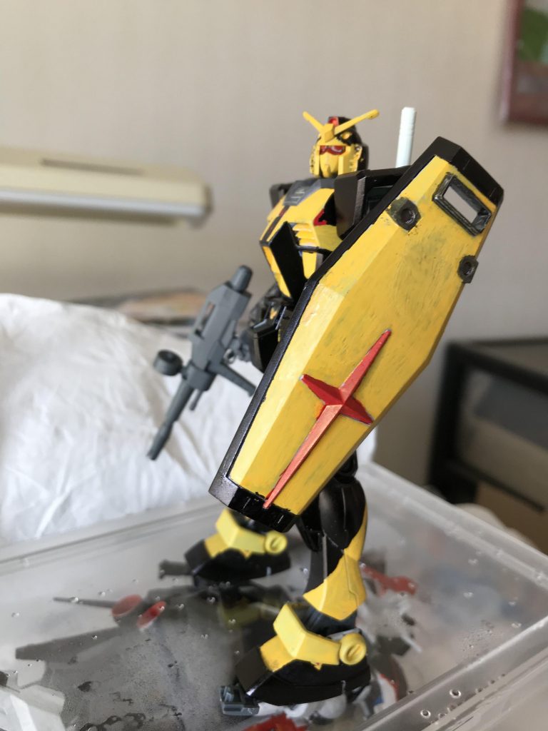 シールドは仮面ライダーゼロワン・リアライジングホッパーをイメージして塗装しました