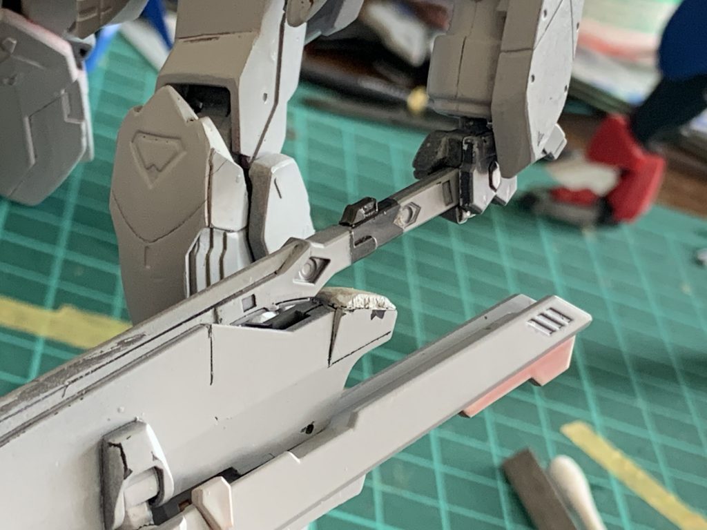 ライフルモード用のトリガーを付けたりとちょっとした修正を入れ