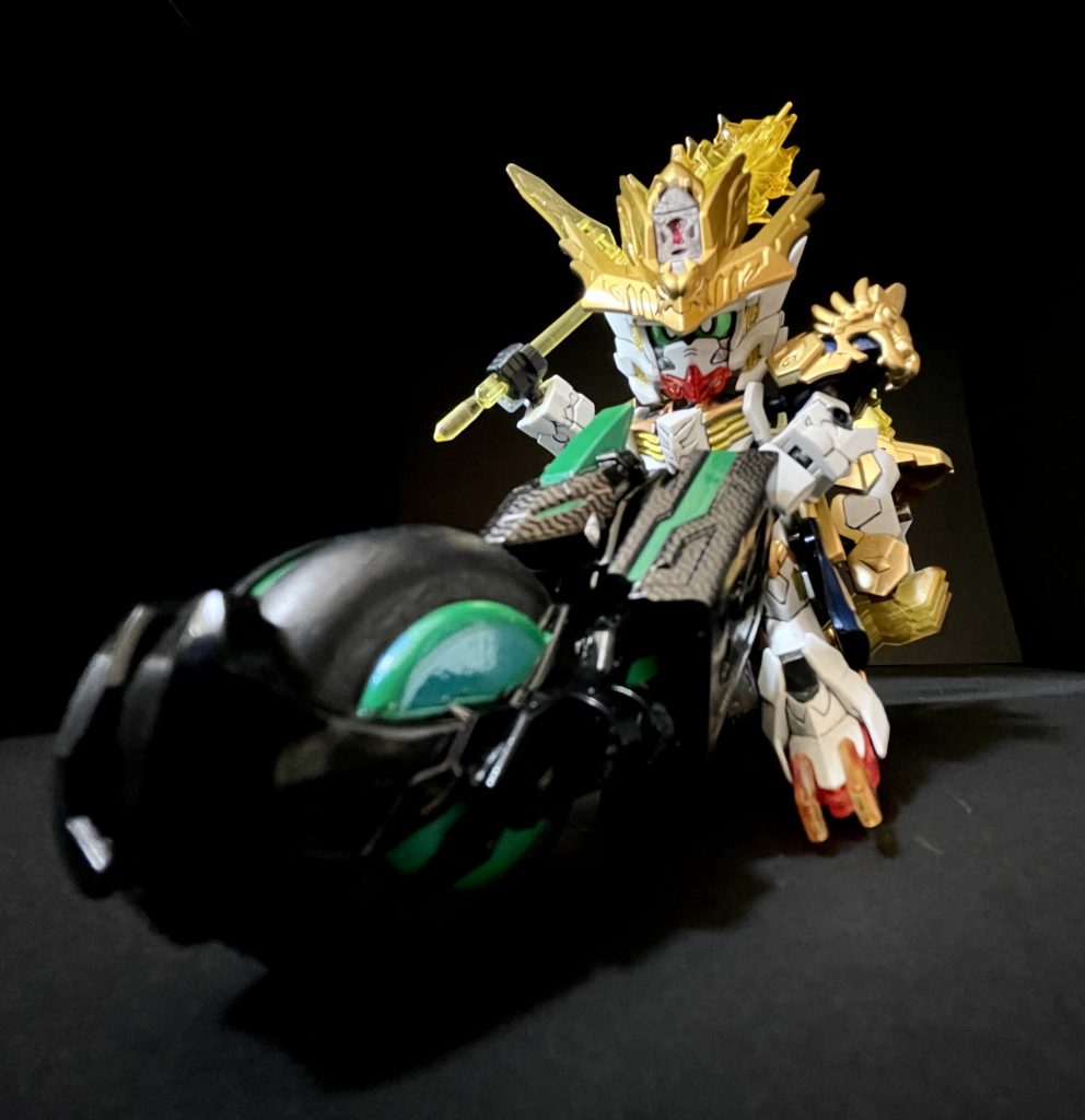 以上、私の2021年最新作、馬超ガンダムバルバトス&トリニティバイクでした。最後までご覧いただき、ありがとうございました‼️