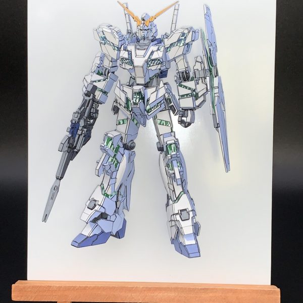 イラスト風ユニコーンガンダム プリンさんのガンプラ作品 Gunsta ガンスタ