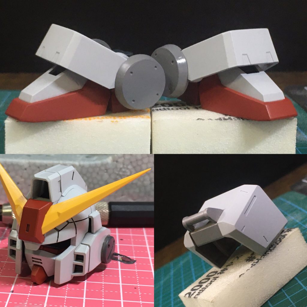 塗装は今回シンプルに 瓶生ではなく全て調合してあります(二度と作れません秘伝のタレ)なので情報量をチミっと足すためにグレーを差し色に使っています。