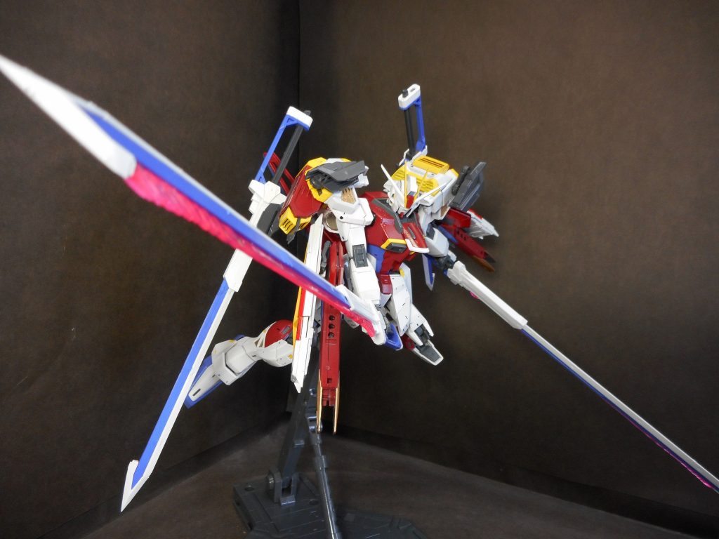 第２形態　ビルド ブレード インパルス ガンダム　近接戦強化型両肩部にスラスター追加で小回りが利く