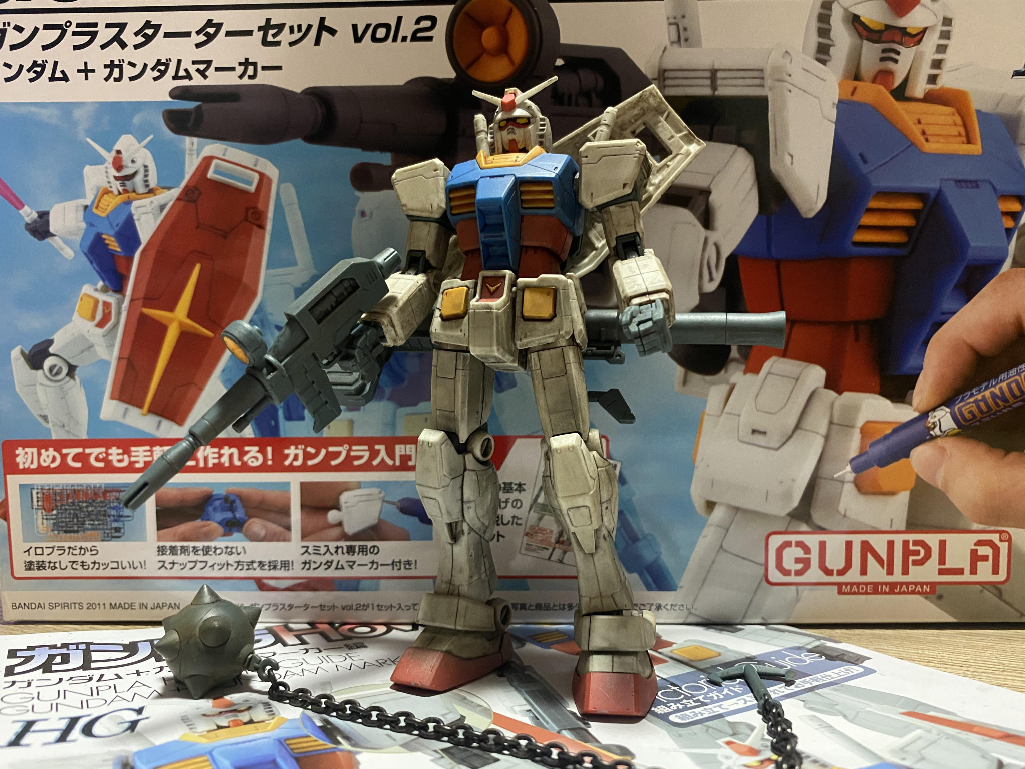 HG RX-78-2ガンダム ガンプラ スターターセットvol.2｜GUNBOYさんの ...