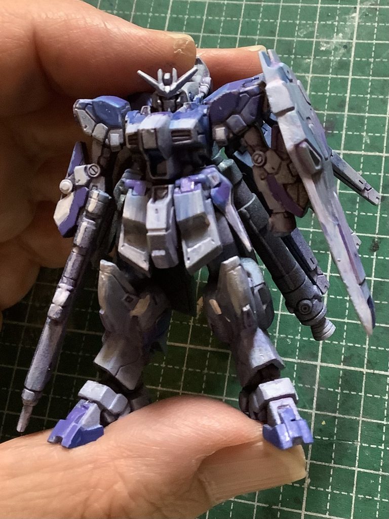 ファレホ筆塗りでざっくりと色つけ