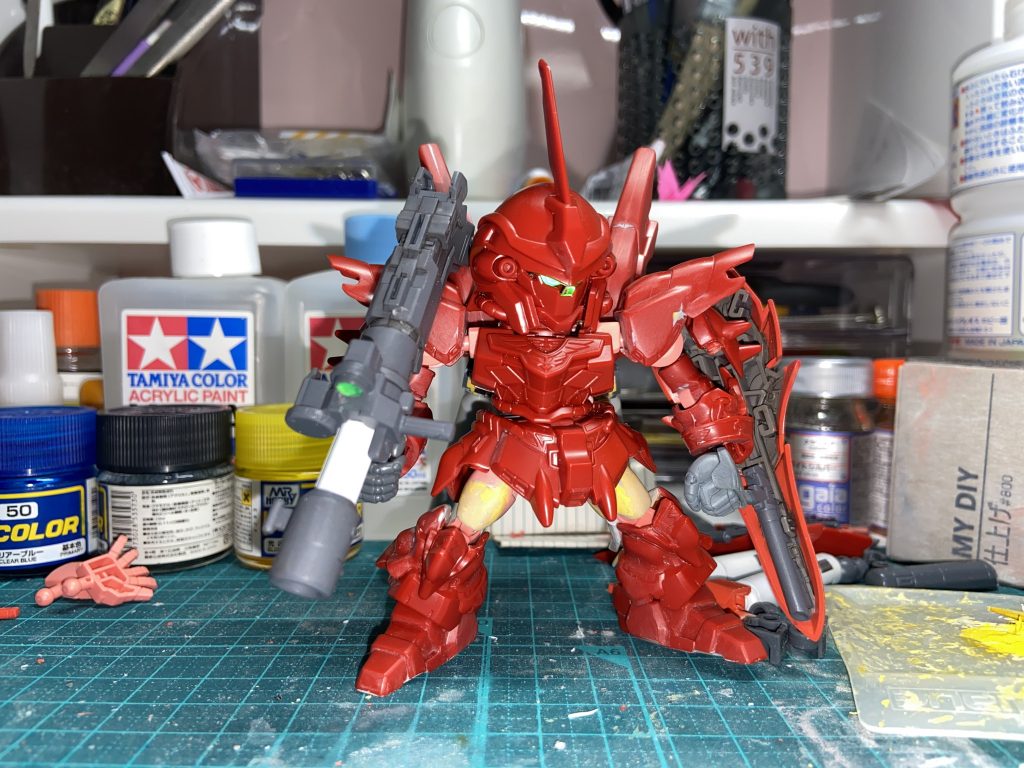 ちゃんとモノアイ点灯するか時々試しながら。