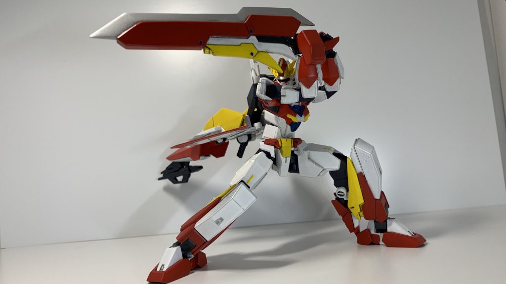 ラストにスクラッグガンダムの最大にして最強の必殺技《轟斬プロミネンス・ノヴァ》。この必殺技はメテオールに機体のエネルギーを集中させて、攻撃が敵機に接触した時に本体からコアベイオネットを強制分離、さらにメテオールに集中させたエネルギーを利用して刀身を爆散させる、まさに一撃必殺の攻撃。その高威力かつ確実な高威力ダメージゆえに、代償としてメテオールの刀身は砕け散り、戦闘終了まで使用不可能になる。