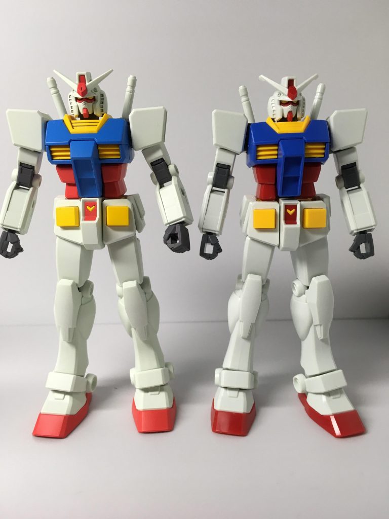 素組みと比較...アニメカラーは淡い感じでこれもいいですよね( ͡° ͜ʖ ͡°)