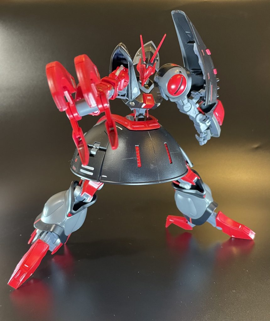 ビームサーベル持たせて箱絵のようにしたかったのですが、諸事情によりビームサーベルはなしになりますw