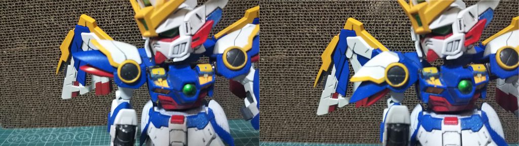 肩パーツも変形できるようにしています。