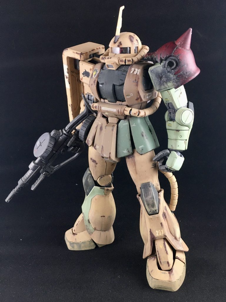 ザクⅡ アフリカ残党軍仕様–2枚目/制作者：つよポン