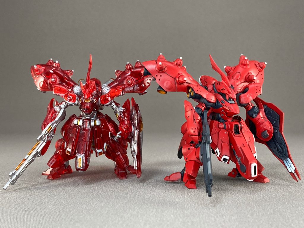 クリアverと並べて。印象が全然違いますね。