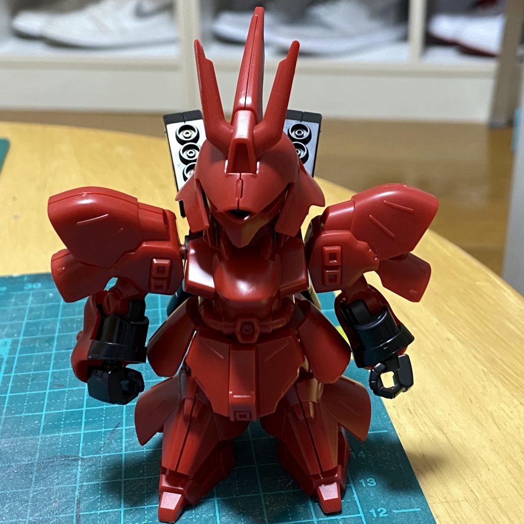 組み立ててみてまず思った事...SDってカワイイですね笑ここから小加工と塗装と格好良くなるのか...まさにチャレンジでした！笑