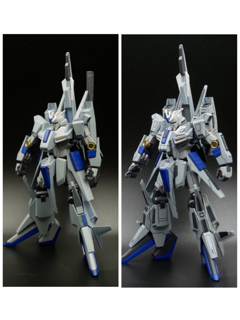 筋彫り＆プラ板工作のビフォーアフター٩( ᐛ )و……なんか君、痩せてない？(笑)