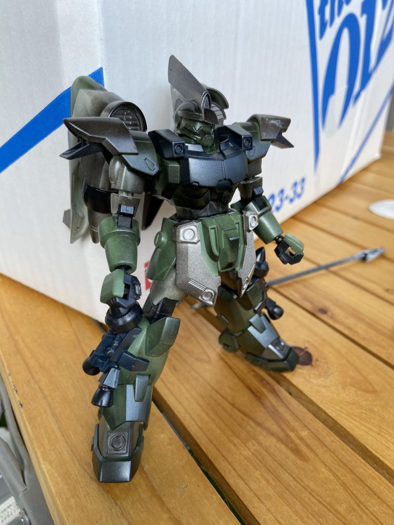 乾燥後うっすらメタルブラック吹いて‥