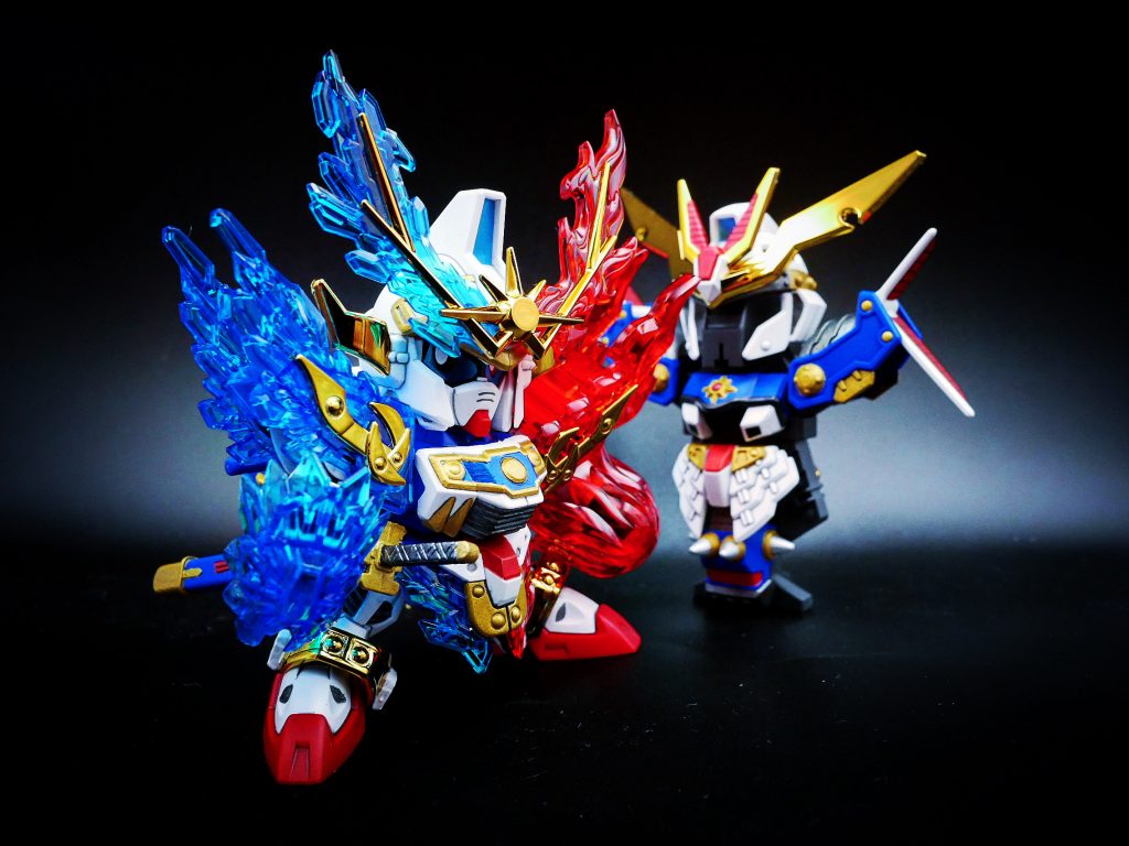 最後は闘覇の鎧と٩( ᐛ )و小学生の頃から憧れていた烈光頑駄無が最高なクオリティで発売されて本当に感激でした😆😆😆自分の手で理想の色合いに筆塗りできて、経験も詰めて良かったです✨