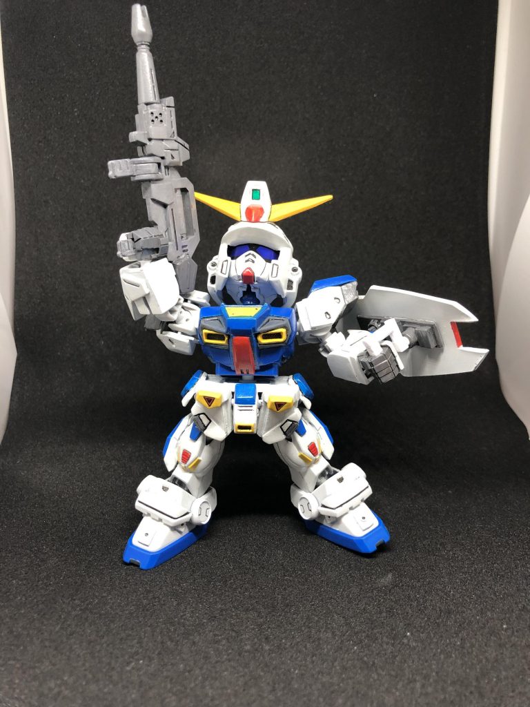 ラストシューティング風なポーズコックピットハッチの下のスリットも掘りました。