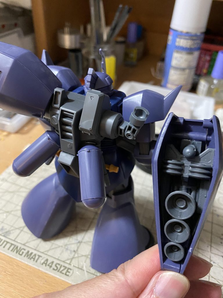 バインダーの接続部はボールデンアームアームズを使用。この後もう一つ関節追加しています。