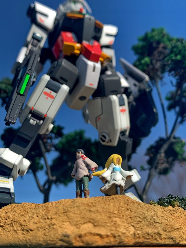 イヴとヒロトはプラ棒とパテで作ってみました。それっぽく見えるといいんですが