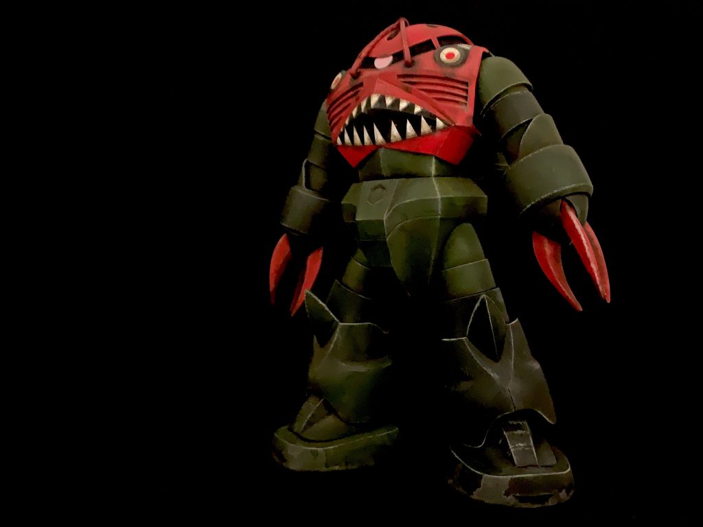 塗装は米軍戦車シャーマンの赤い悪魔塗装としました。