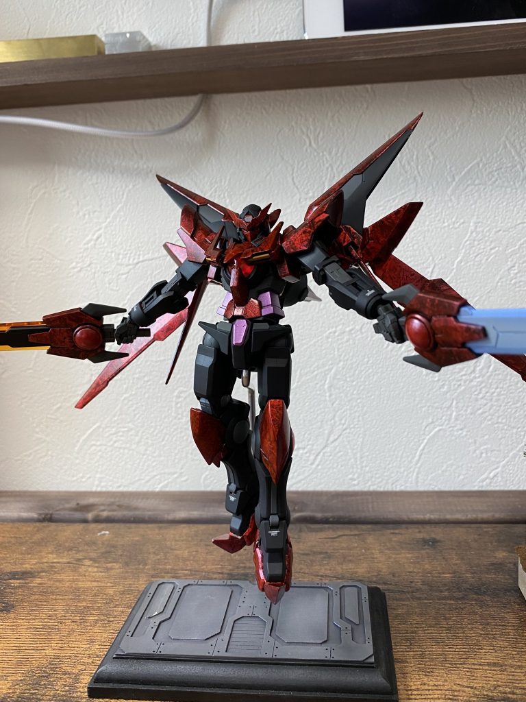 昔作った台座に乗せてみた