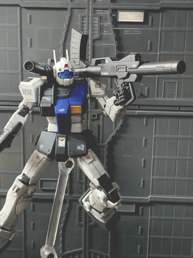 ロケットバズーカ。本キットの目玉武装です。形が非常に好みです。部品注文で何丁か欲しいですね。