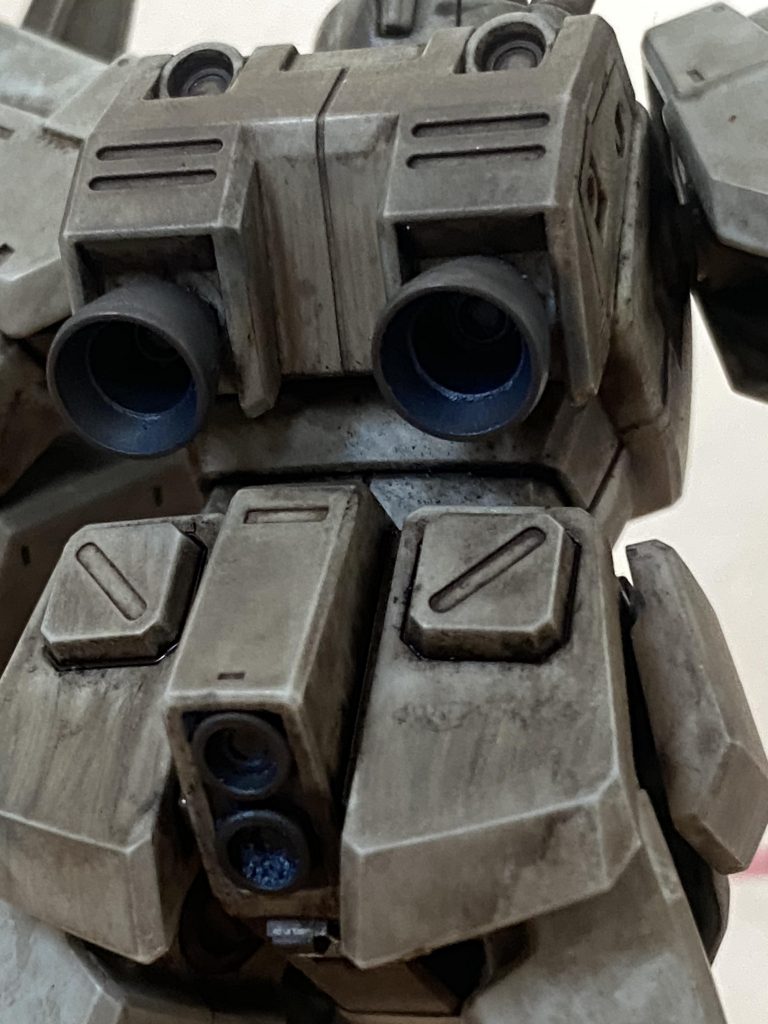 バーニアは青焼け風に。