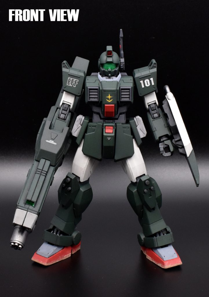 スジボリやパテ盛り等はせず、ミキシングメインで製作。渋かっこいいカラーリングが気に入っています。