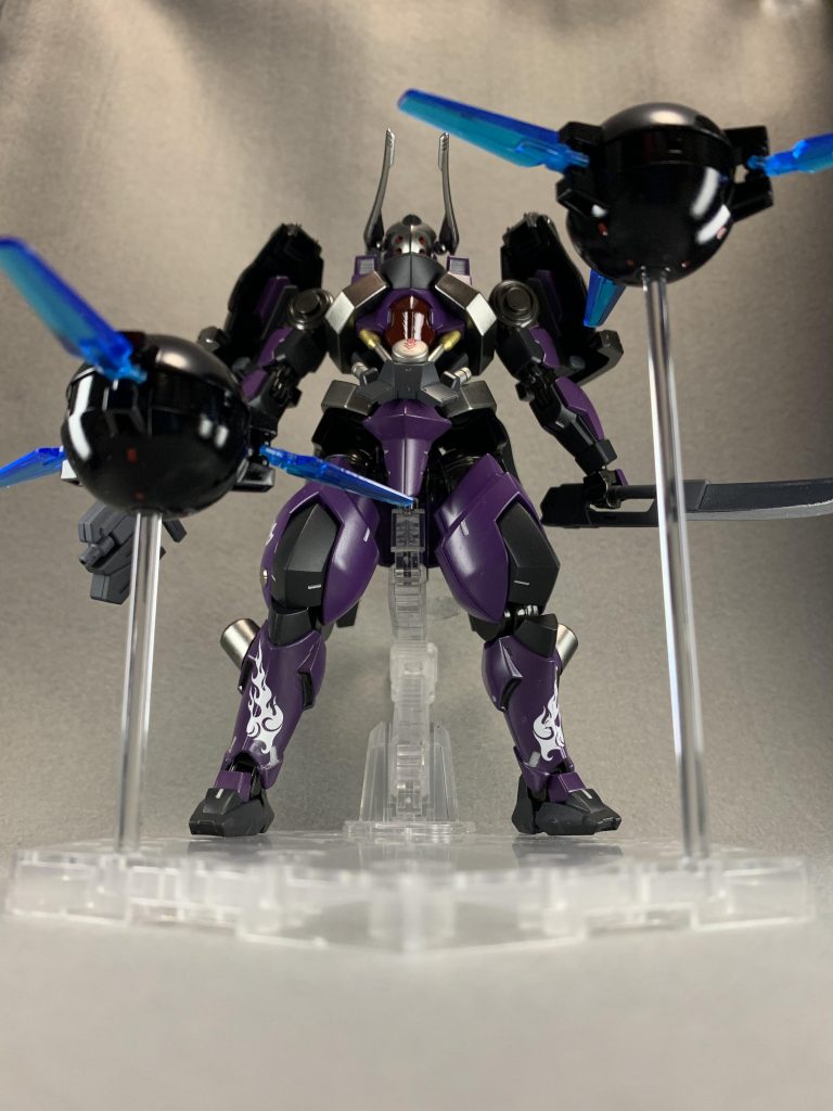 結局、テーマも何も持たずに作り出したので、実際のところ「鬼」なのか「忍者」なのか何なのか? よく分からない機体になってしまいました。ただ、【百鬼】のメンバー!って事だけは、最初から変わらなかったので、それが唯一のテーマかな?最後までご覧下さり、ありがとうございました。