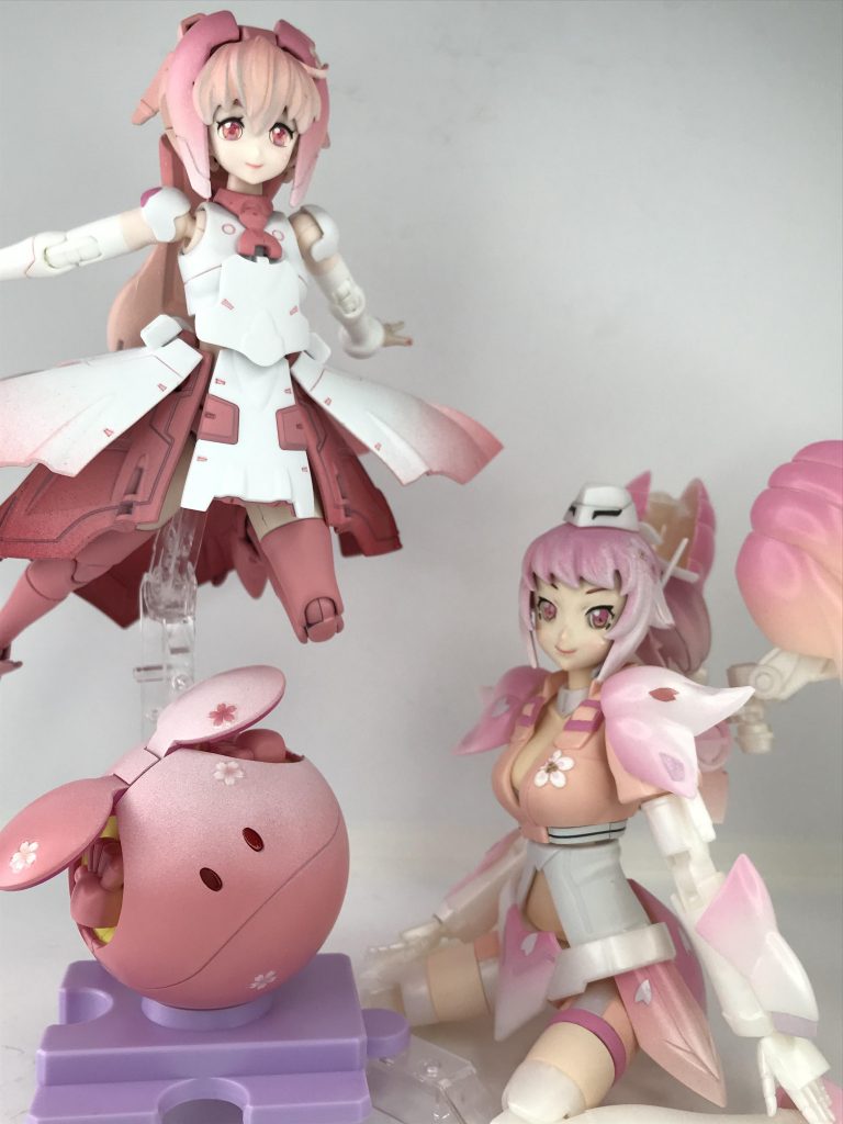 近ごろ作った桜カラーシリーズです。春を待つワクワクした気持ちを感じながら、本当に楽しく作れました。