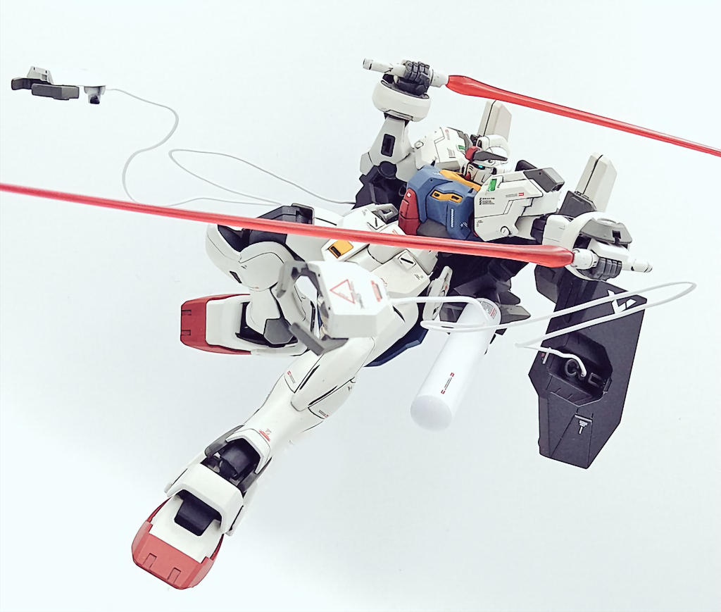 ■アクション機体のコンセプトは進撃の立体起動装置のようにアンカーを射出しトリッキーな動きで近接戦闘を主体に立ち回る…的な感じを目指しました。