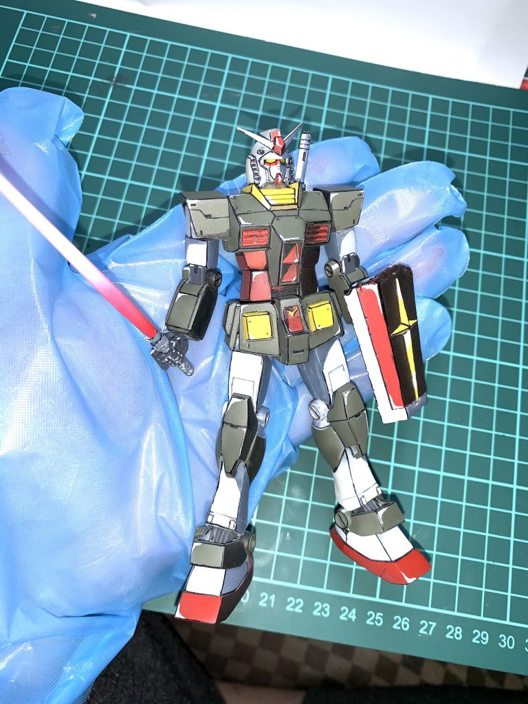 HGUC21ガンダム！セル画塗装仕上げ！–5枚目/制作者：@shinji