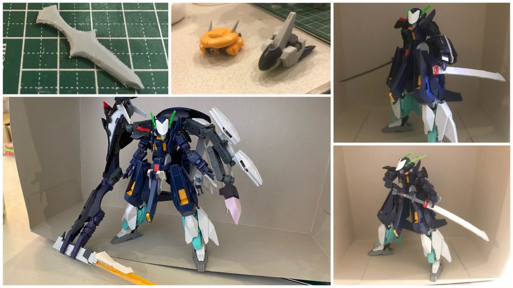 制作途中。ここから少しパーツの入れ替えや追加を行い完成に至っています^^