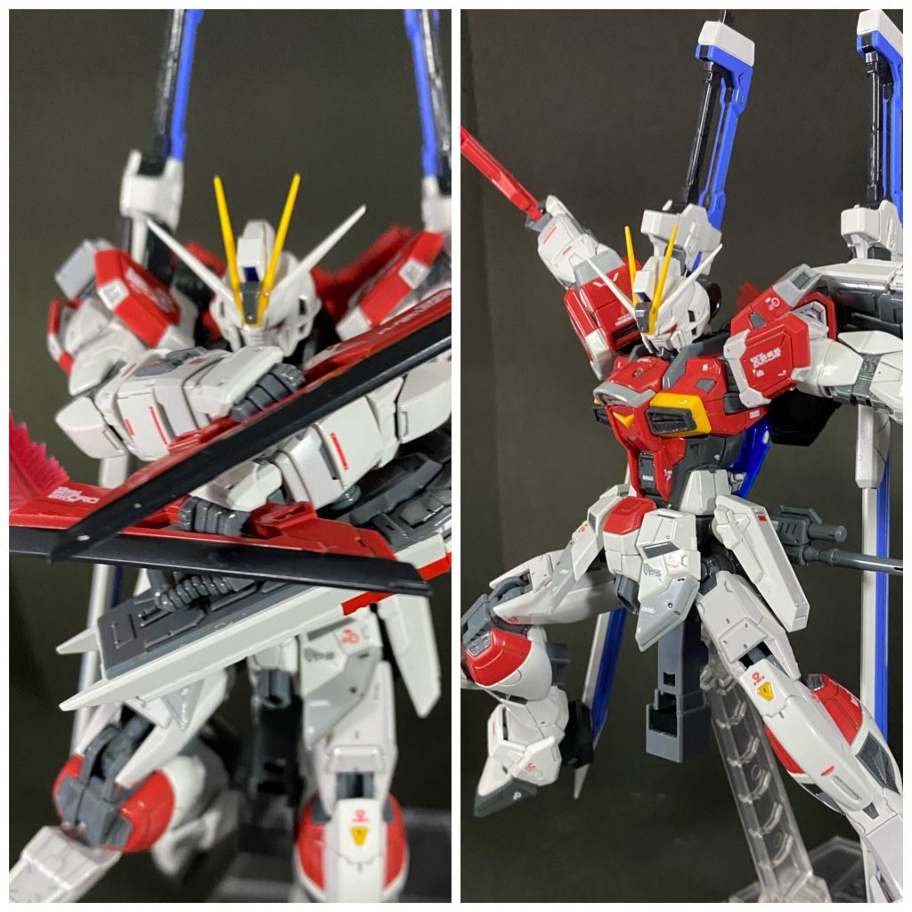 可動域が多いのでフラッシュエッジの構えも上手く出来ます。