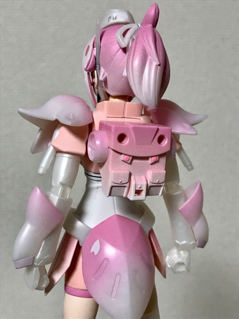 後ろ姿もかわいくできました♪ バックパックのグラデーションもうまくできて、ごきげんです(^^)