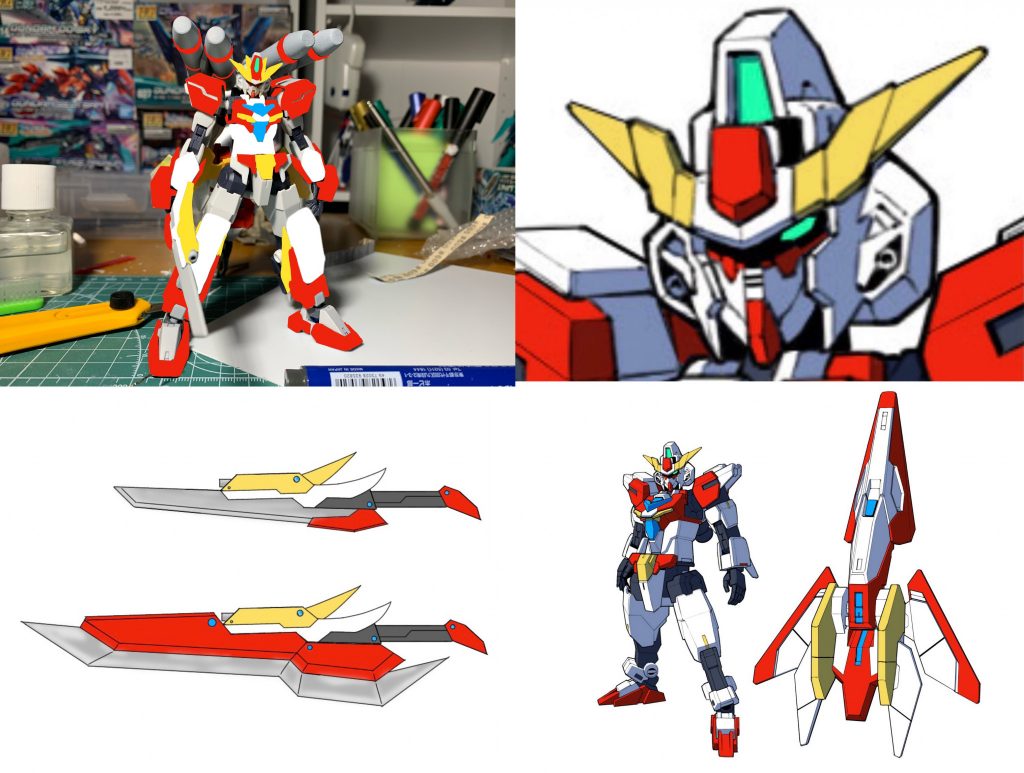 最後に配色案。相変わらずアイビス使い倒してます。配色は本家のイメージが残るようにしつつ、コア側は他のアーマー、アーマーは別のコアガンダムに合体させても違和感が残らないようなカラーリングに調整。この作業は私のコアガンダム制作の心得三箇条に入るほど大事なところなのでかなり苦労しました…。左下は私が描いたデザイン画で、右下はG.yamamoto( @Gyamamoto11 )さんの線画イラストを使用させて頂きました。おかげさまで配色作業が凄く楽になりました、yamamotoさん本当にありがとうございます＜(_ _)＞最後まで見ていただき、ありがとうございました！個人的にはかなり満足のいく作品にできたので本当に良かったです。次回は先程の制作中のガンプラを投稿予定。よろしければ高評価、感想もぜひよろしくお願いします！それでは、また次回の投稿でお会いしましょう