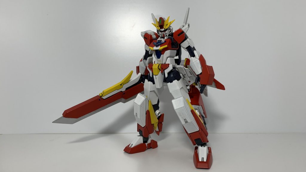 ベースとなる機体は以前紹介したアポロンコアガンダムを使用し、私の独自解釈でアポロンガンダム仕様のオリジナルのアーマーと武装を制作。アーマー名は《ノックアウトクロス》武装はアポロンガンダムを意識して近接戦、主に《打撃(SCHLAG)》に特化したものを採用・装備しています。さらにこのアーマーは出撃時から装備して戦闘を行うことを前提としている為、コアハンガーは使用されません。なおアーマー換装時の掛け声は「コアチェンジ、○○toメテオ」。