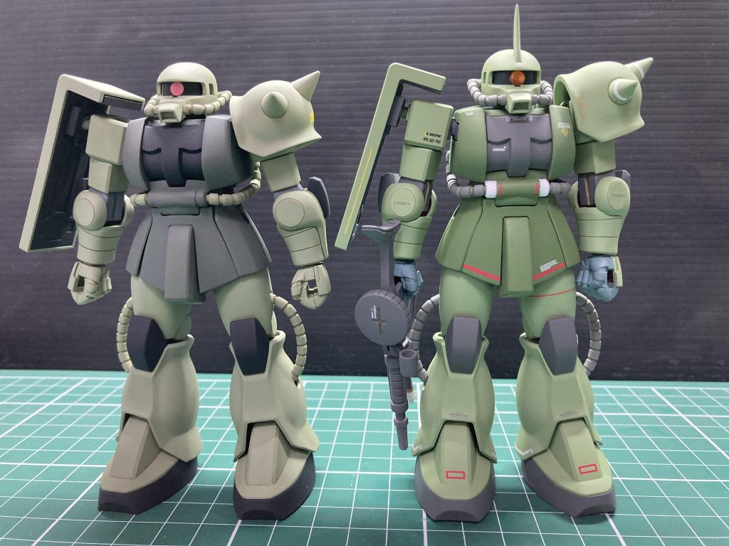 無改造のザクⅡとの比較違い分かりますか？w