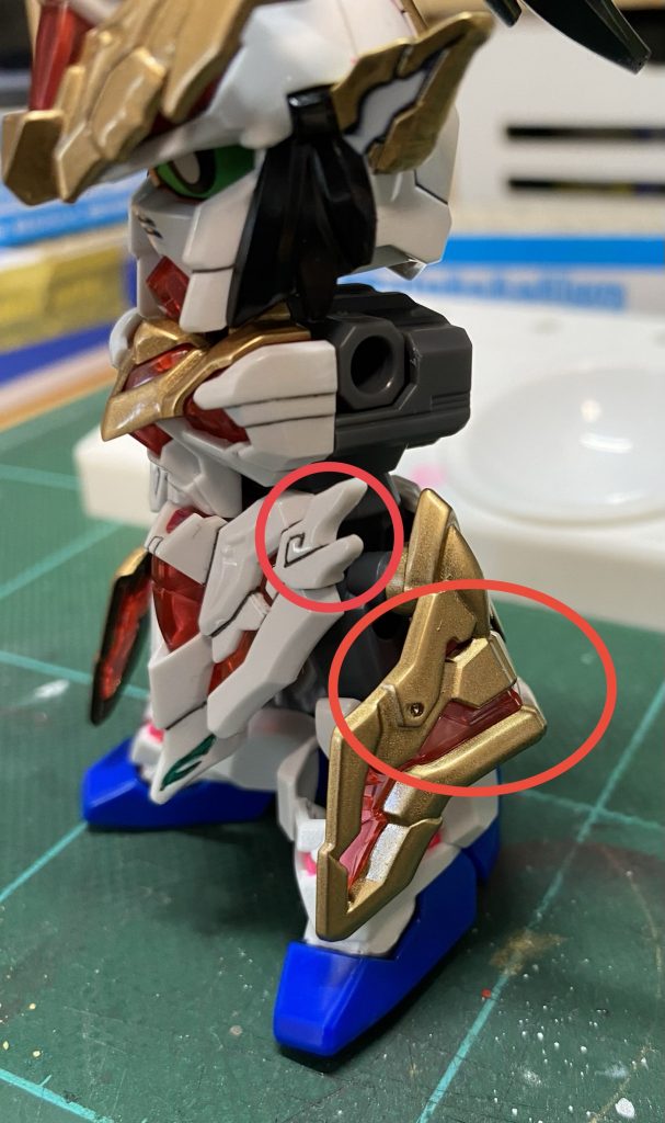 あとで気付いた、赤丸部塗装忘れ