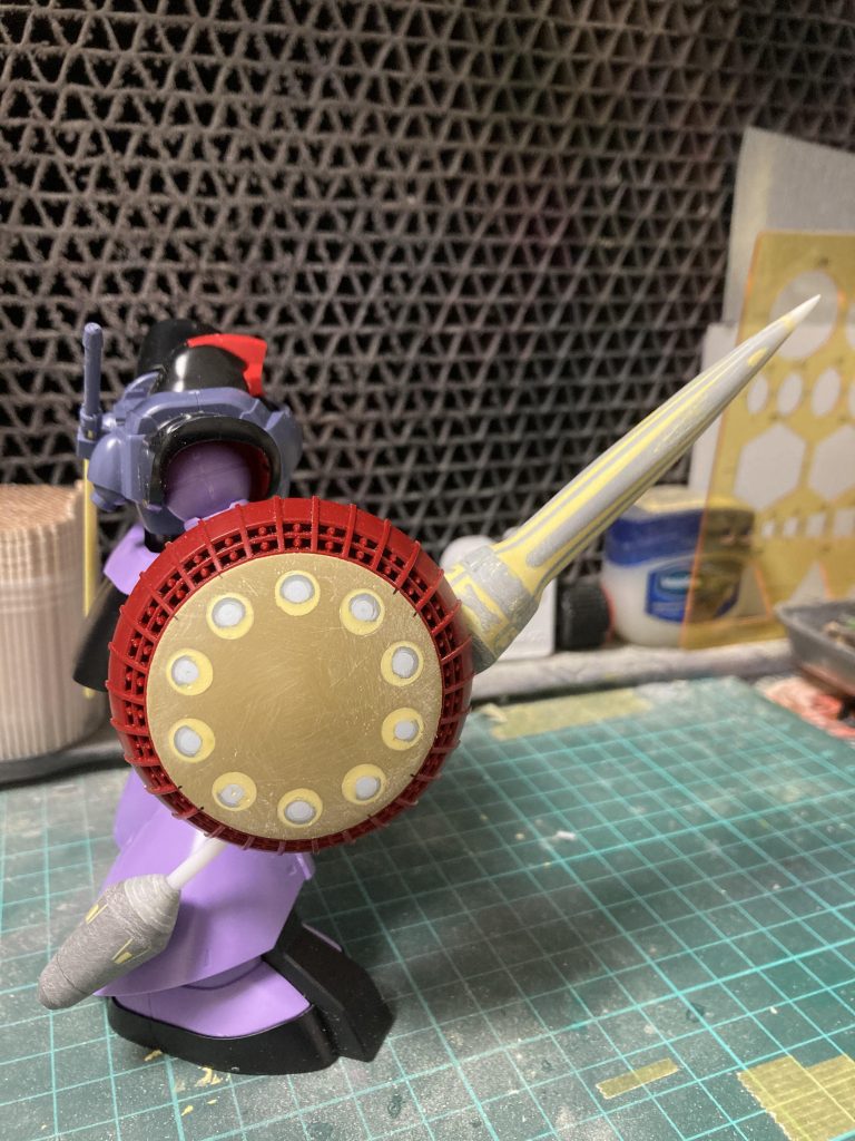 後にランスの後ろ部分をまたまたWAVEのバーニアで作成。