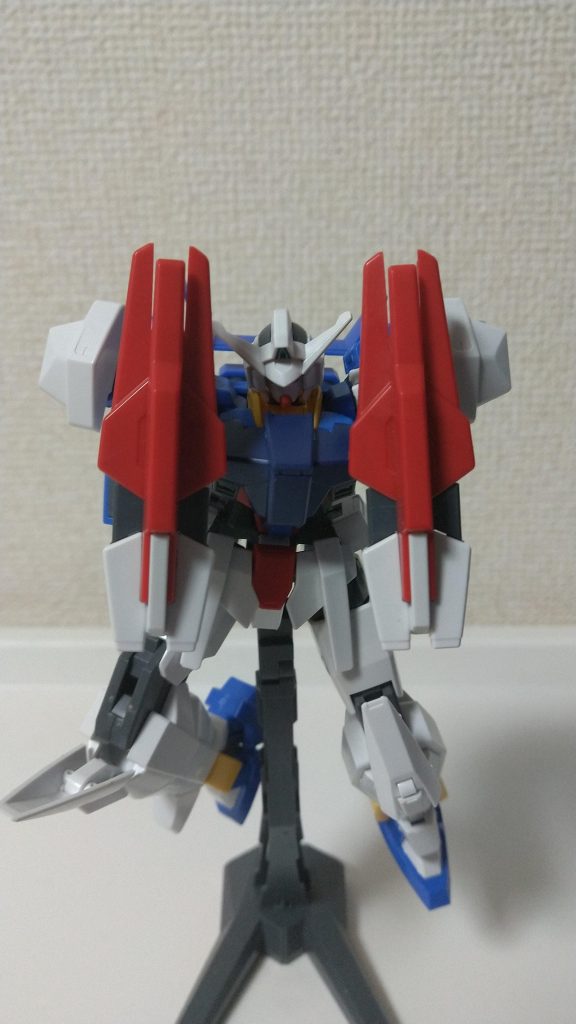 ファイティングモード・守備形態射撃武器を失ったのちこの形態で戦います。キン肉マンの肉のカーテンをイメージしました。